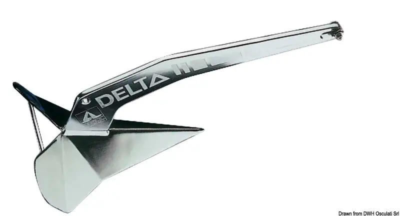 01.107.63 Ancora Delta inox 63 kg Osculati