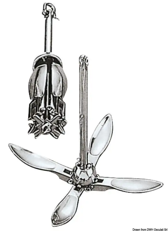 01.138.25 Ancora a ombrello inox 2,5 kg Osculati