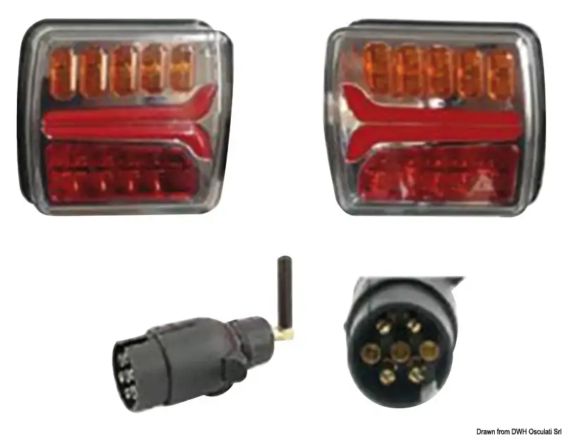 02.023.24 Kit luci LED senza fili – alimentazione a batteria Osculati