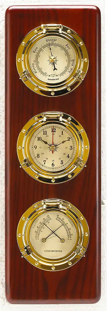 Serie di 3 strumenti Compass su legno