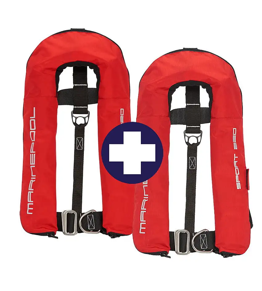 Set di 2 giubbotti di salvataggio Marinepool 220N ISO Sport