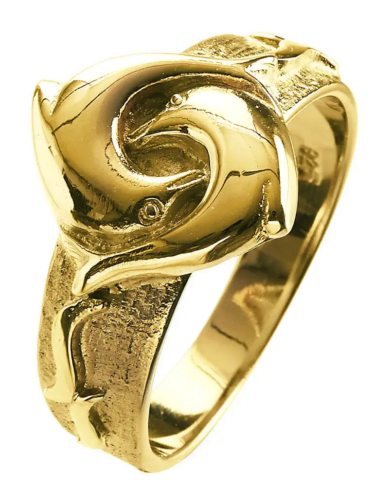 Anello con delfino
