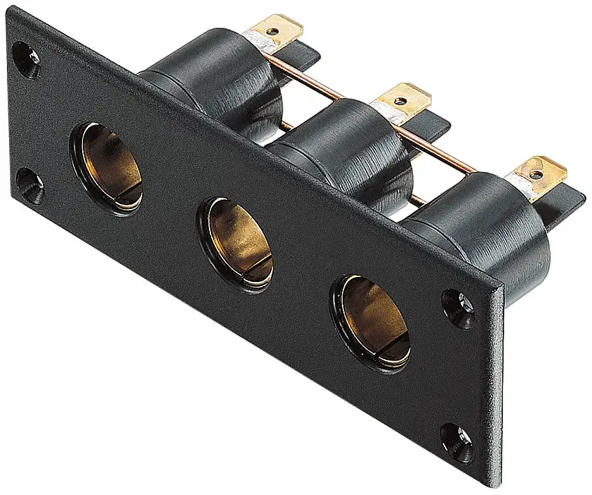 Presa tripla incorporata 12 / 24 V