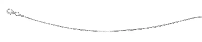 Catena a serpente 45 cm oro bianco