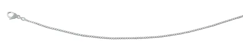 Catena veneziana 50 cm oro bianco