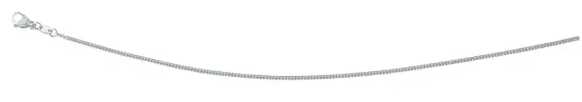 Catena blindata 45 cm in oro bianco