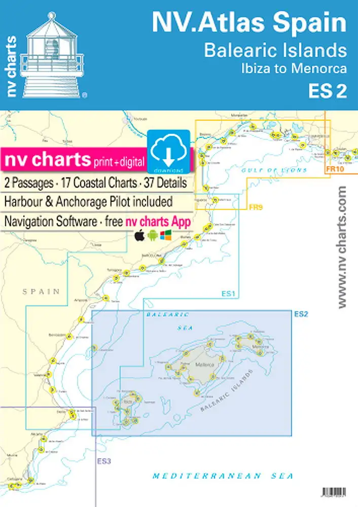 NV. Atlas Spagna ES 2 - Isole Baleari - Ibiza a Minorca