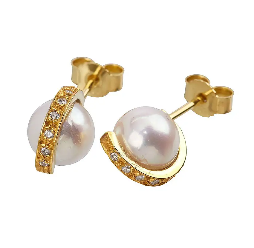 Orecchini con perla d'acqua dolce