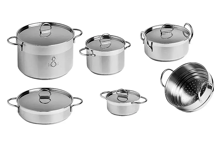 Set di pentole per cucina marina in acciaio inossidabile