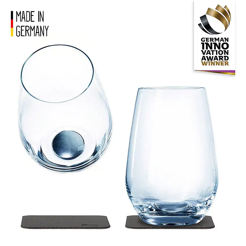 Bicchiere da bibita lungo Silwy con magnete, set di 2