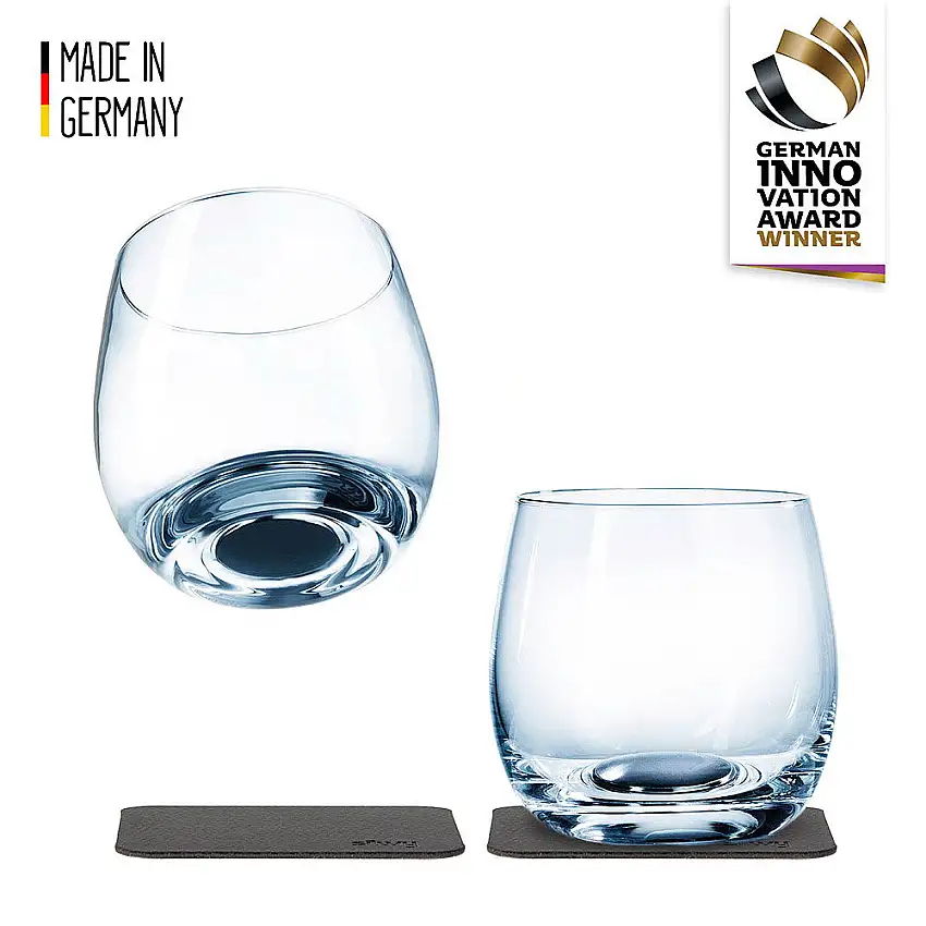 Bicchiere da whisky Silwy con magnete, set di 2