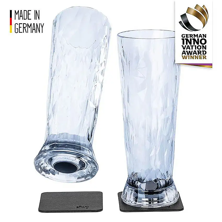 Boccale da birra Silwy con magnete, set da 2