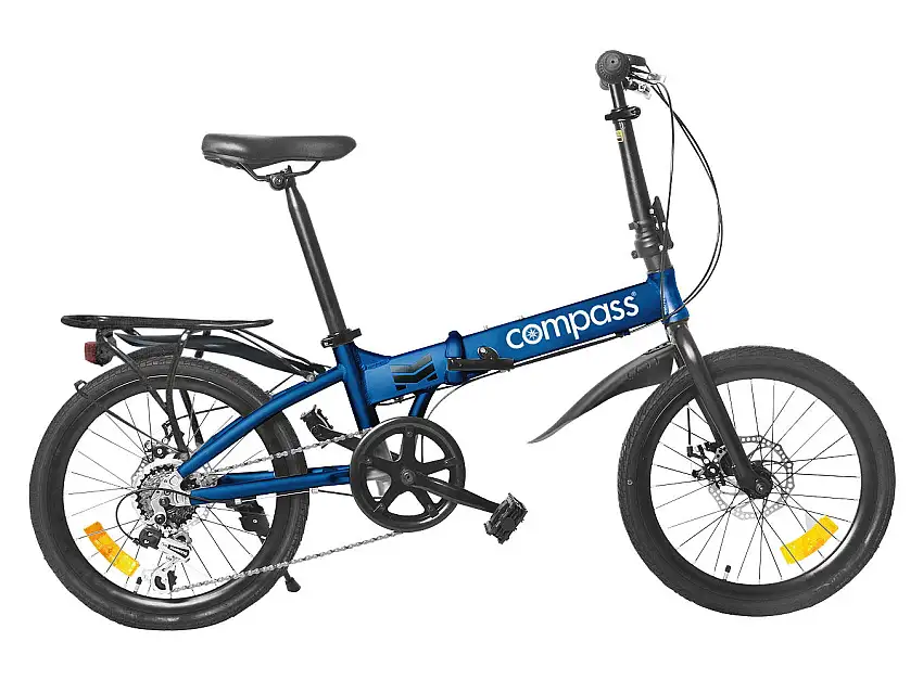 Bicicletta pieghevole Compass 20 pollici blu