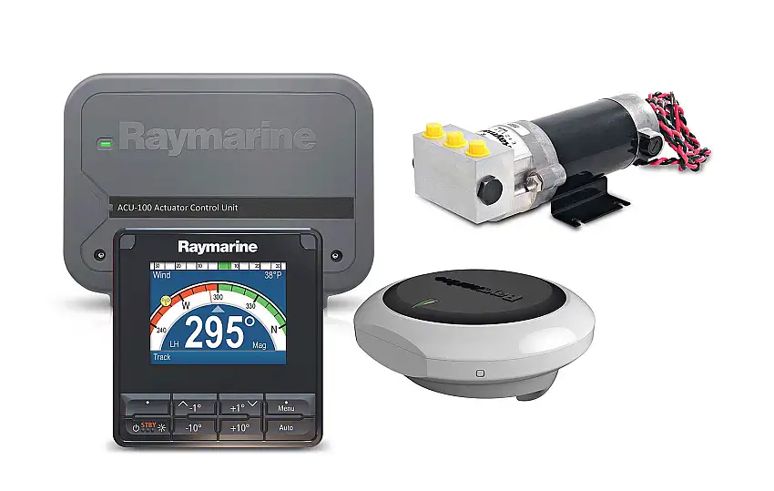 Raymarine Evolution EV-100 Power con unità di controllo p70Rs, ACU-100, EV-1, set di cavi e pompa idraulica tipo 0,5