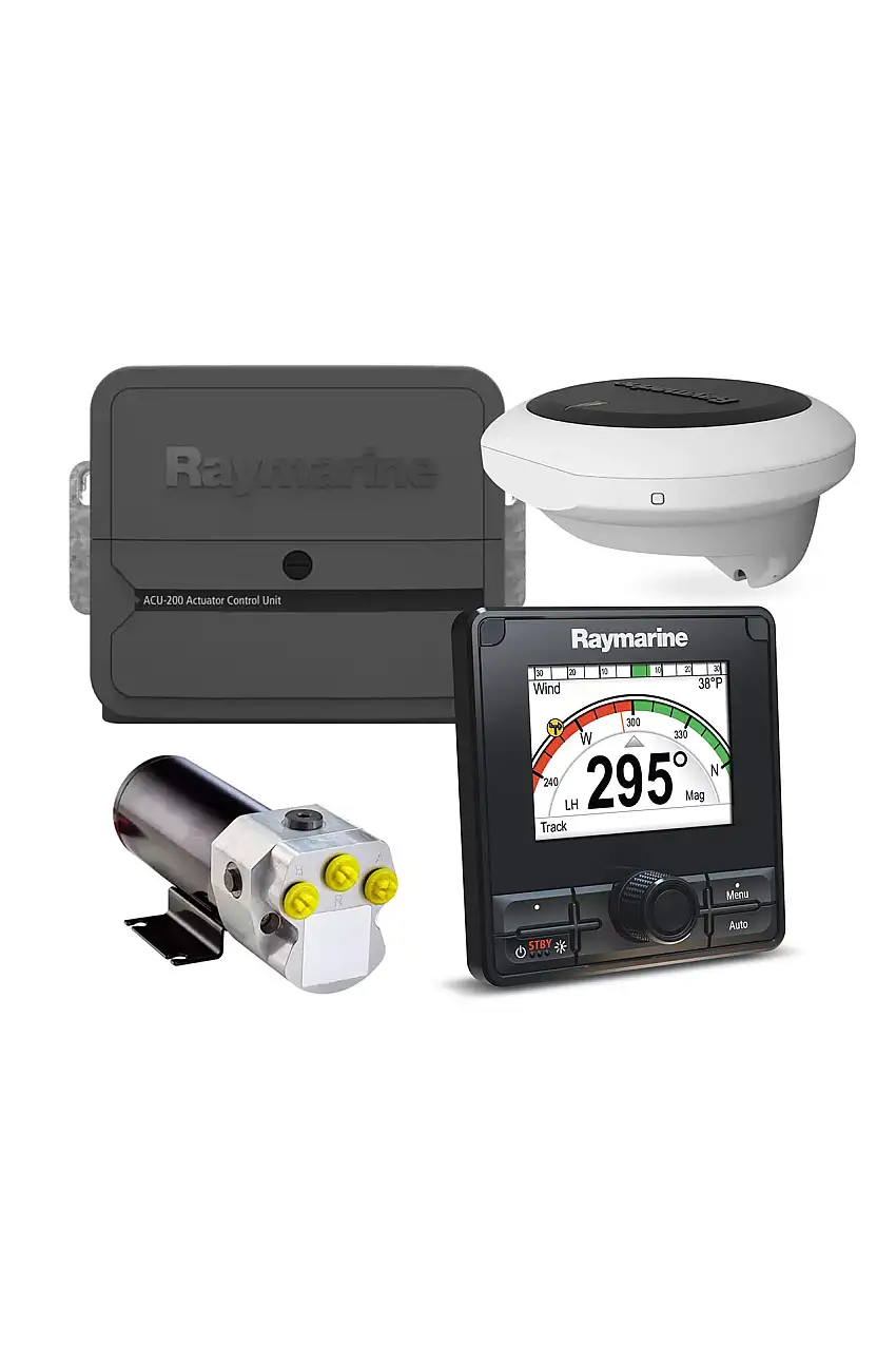 Pacchetto idraulico Evolution EV-200 Raymarine con centralina p70Rs, ACU-200, EV-1, set di cavi e pompa idraulica tipo 1