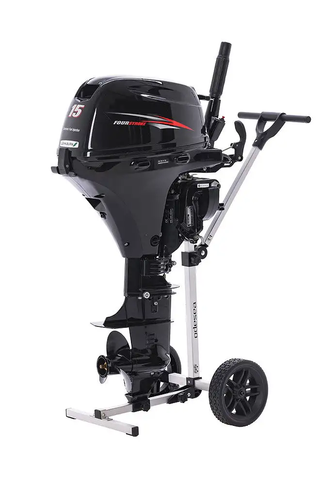 Carrello per motori fuoribordo in alluminio fino a 60 kg