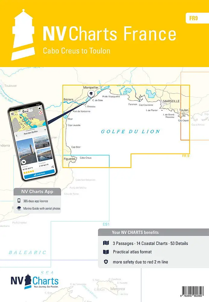 NV Atlas Francia FR 9 - Da Cabo Creus a Tolone
