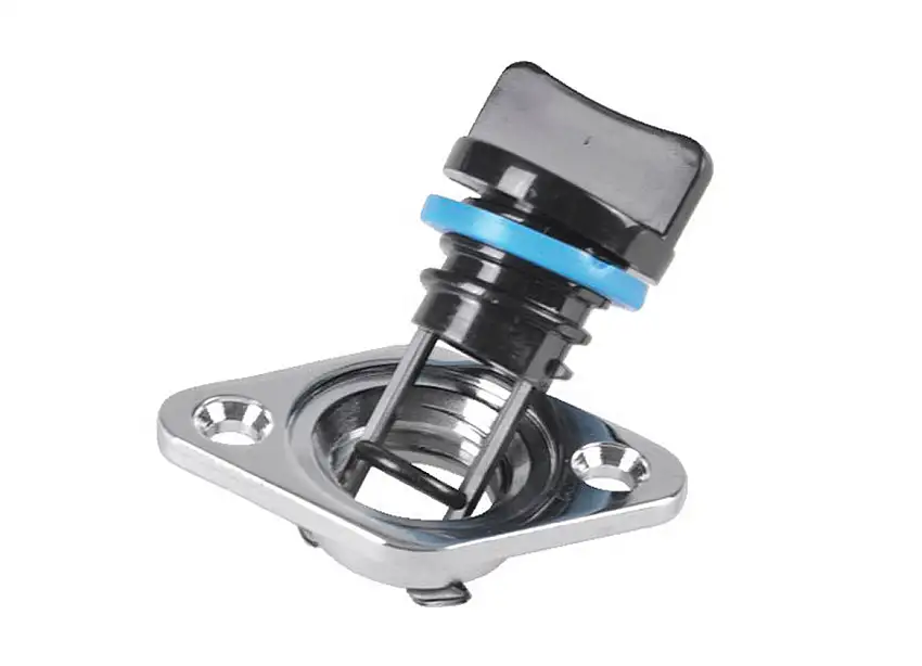 Gommino per ponte con tappo a vite cromato 24 mm