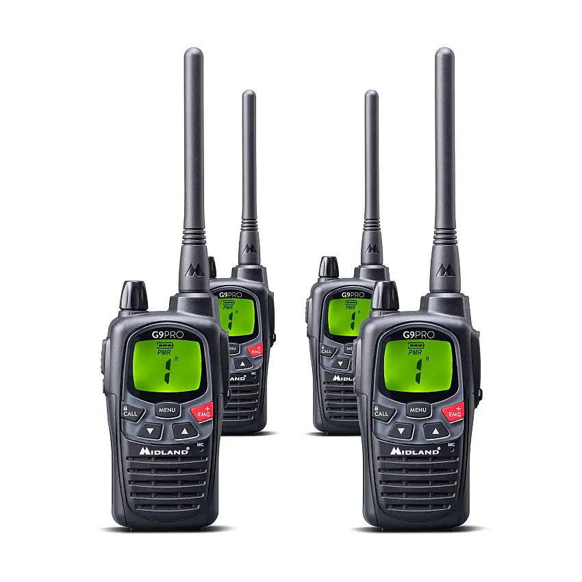 Midland G9 Pro Set di custodie per 4 pezzi PMR 446