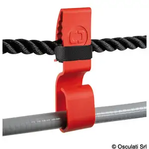 06.320.00 Reggicavi Cable Hook con strap Osculati