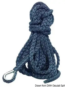 06.443.52 Cima ormeggio 8 capi 20 mm x 12 m Osculati