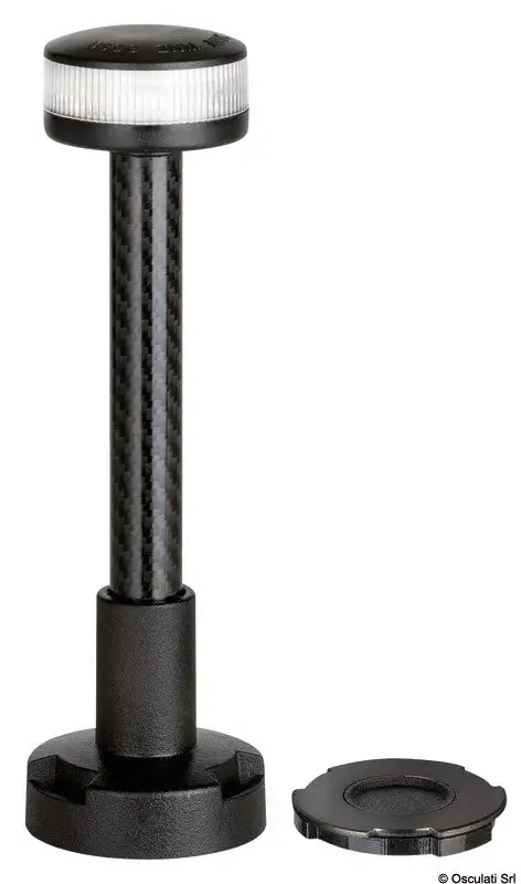 Asta luce bianca 360° wireless 60 cm plastica
