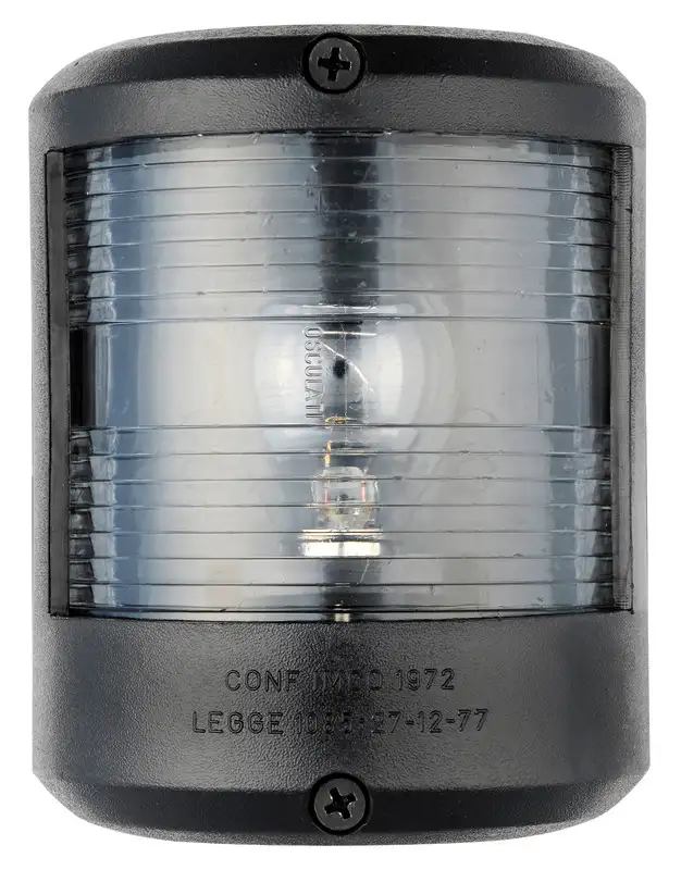 11.417.04 Fanale U78 poppa bianco/nero 12 V Osculati