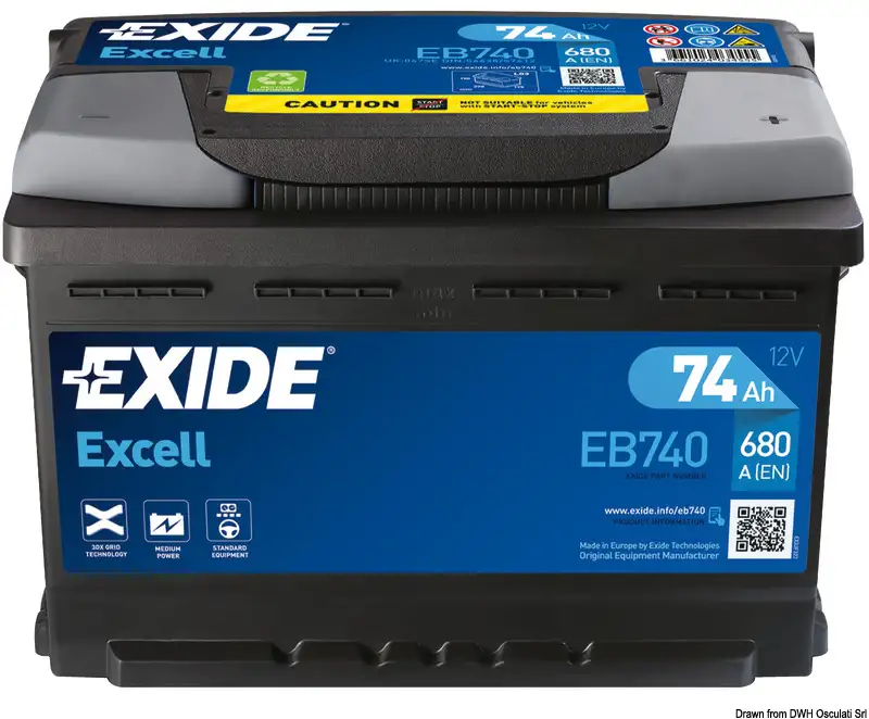 12.403.05 Batteria Excell 100 Ah Osculati