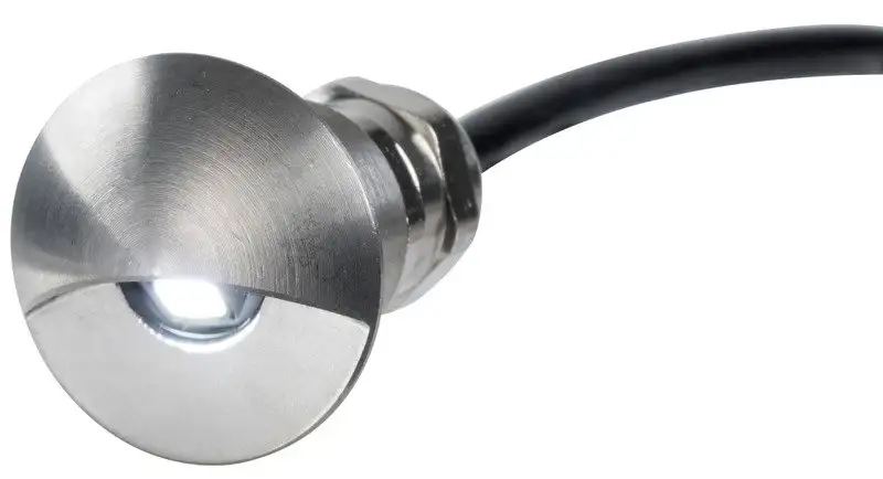 Luce di cortesia luce LED bianca corpo inox lucido