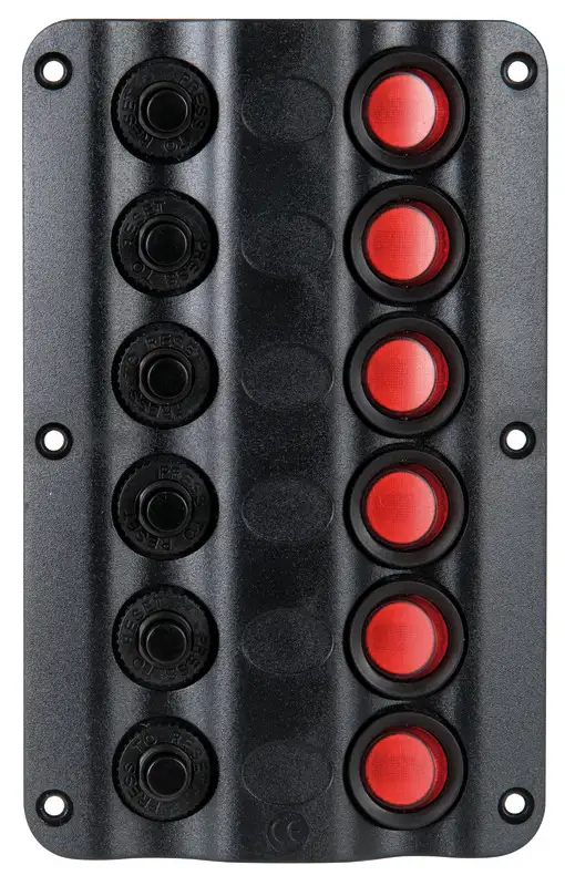 14.104.02 Pannello elettrico Wave 6 interruttori Osculati