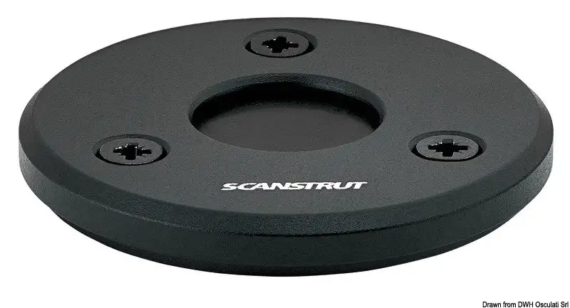 Premistoppa nero Low Profile Ø 9/14 mm foro 21 mm