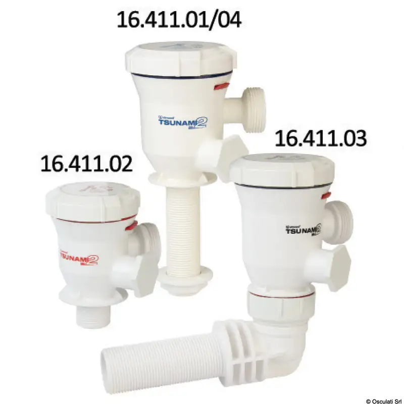 16.411.03 Pompa areazione Attwood MK2 12V 38 l/min a 90° Osculati