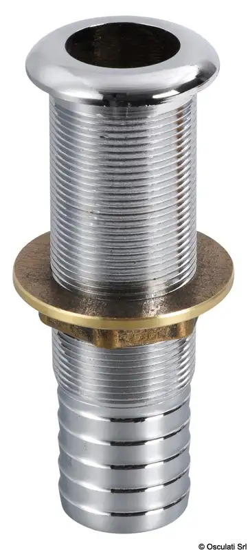 18.531.00 Scarico a mare ottone cromato 22,5 mm Osculati