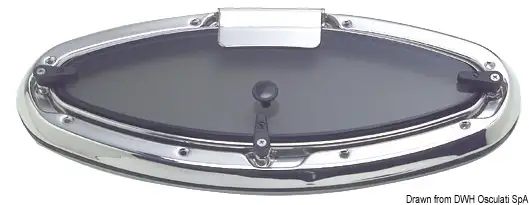 19.228.99 Oblò Bomar inox ellittico 495 x 219 mm Osculati