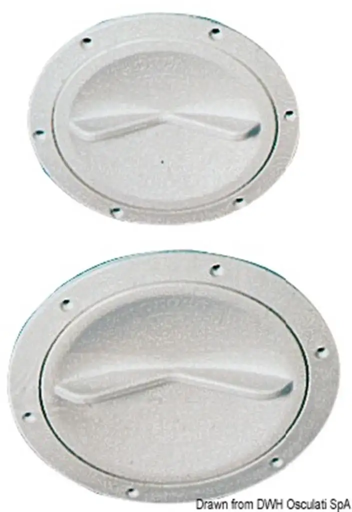 Tappo ispezione bianco 102 mm apertura facilitata