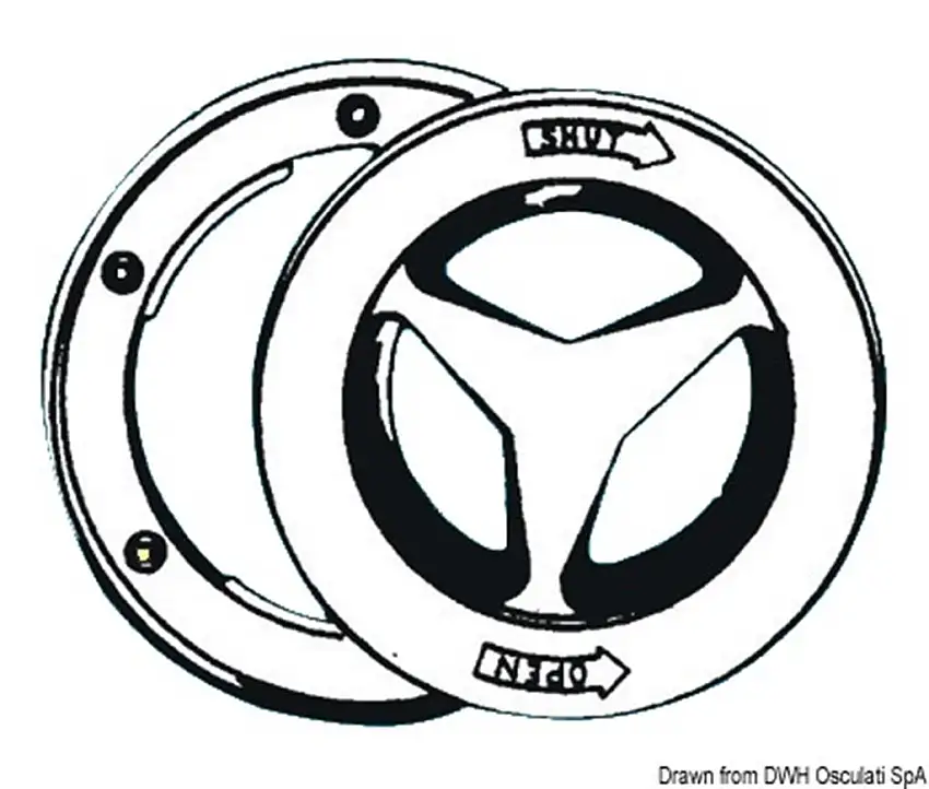 Tappo ispezione bianco 135 mm