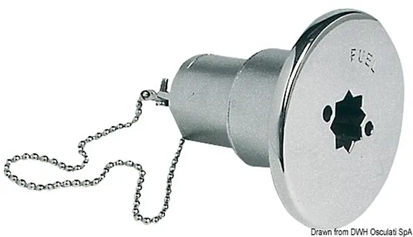 Tappo inox imbarco Water 38 mm