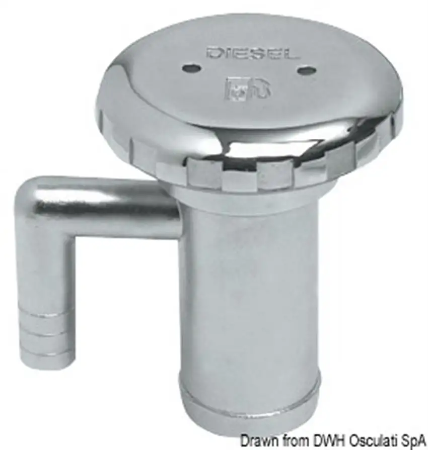 Tappo inox con sfiato Fuel 38 mm