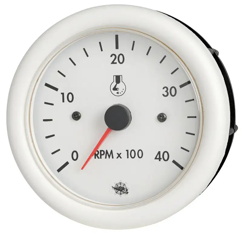 27.520.01 Contagiri diesel 12 V bianco Osculati