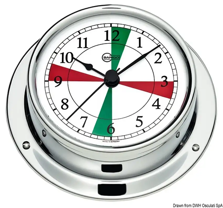 Orologio con radiosettori Barigo Tempo S cromato
