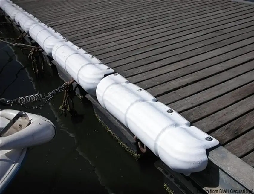 Protezione per pontile 900 mm bianco