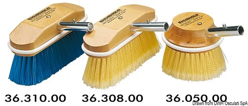 Spazzolone tondo 5" fibre gialle