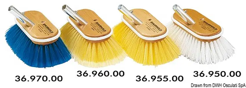 Spazzolone 6" fibra medie gialle
