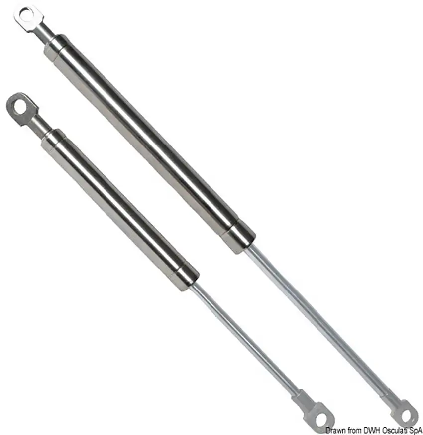 Molla a gas 250 mm 5 Kg inox