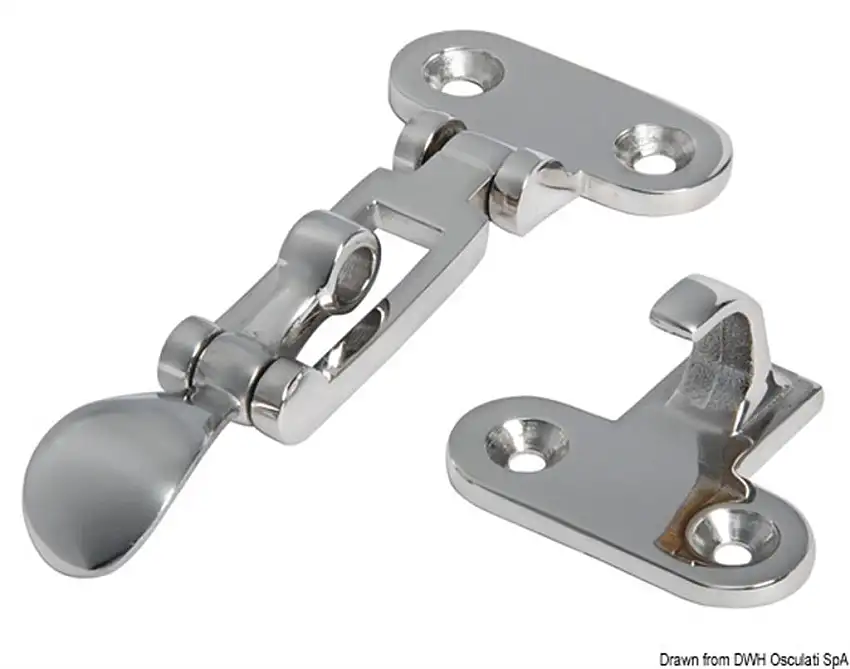 Chiusura a leva inox 110x48 mm
