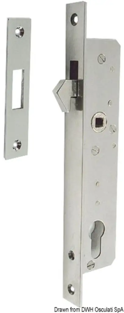 Serratura INOX per porte scorrevoli