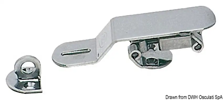 Chiusura per gavoni con occhiello portalucchetto