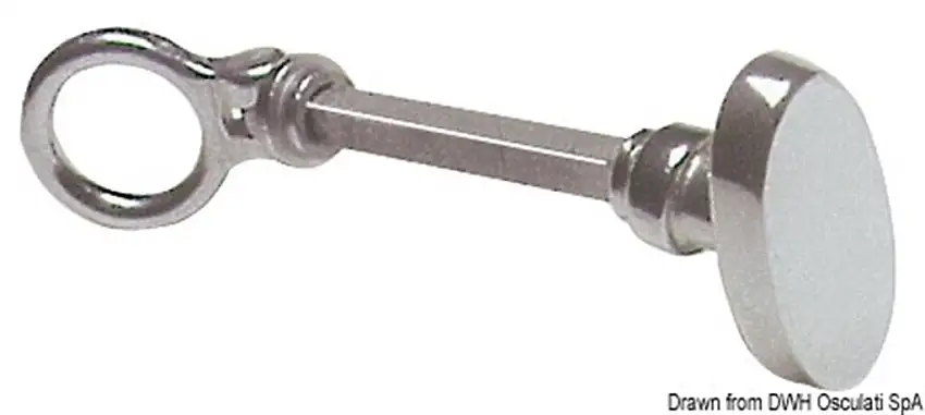 Maniglietta ottone cromato 8 mm