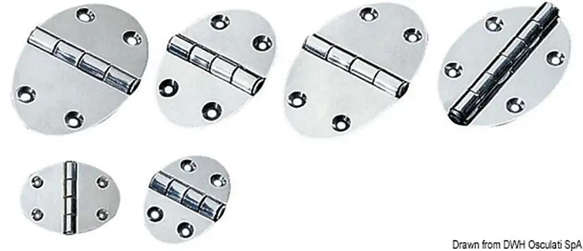Cerniera 48x67mm 2mm viti