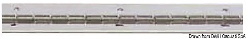 Cerniera inox barre x 2 mt
